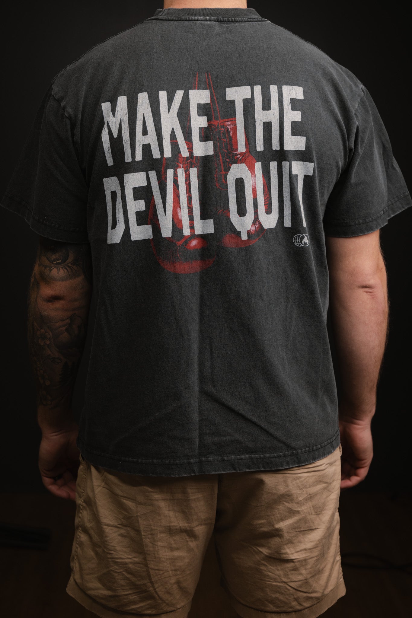 Make the Devil Quit Boxing Gloves T-Shirt