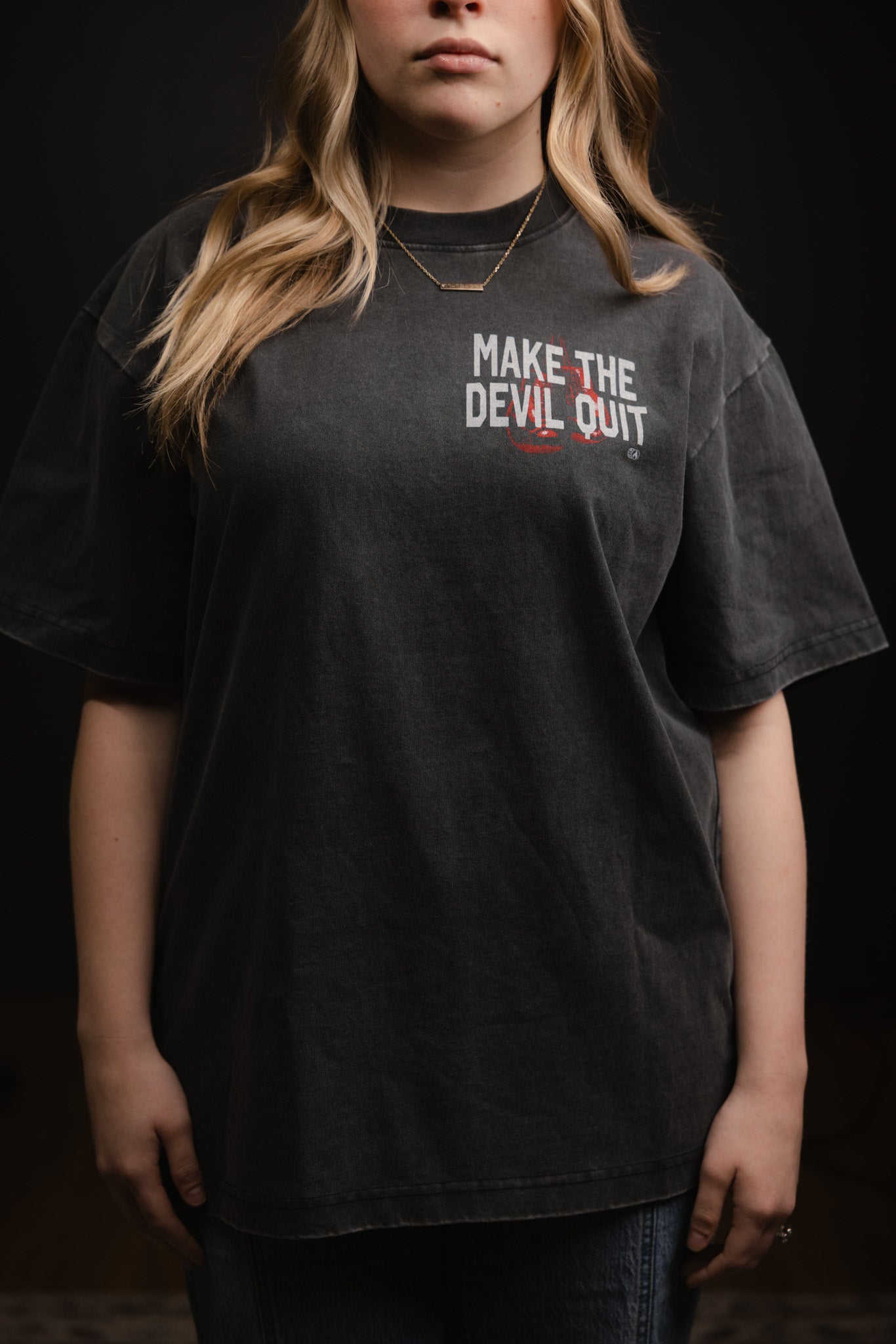 Make the Devil Quit Boxing Gloves T-Shirt
