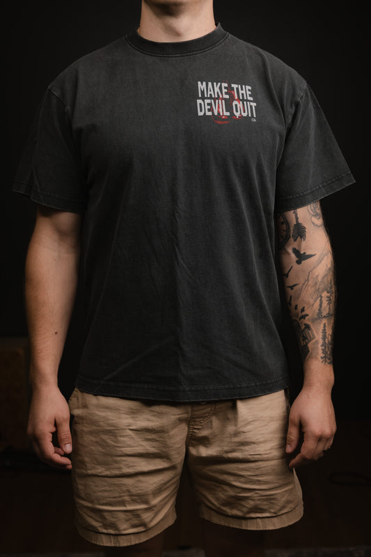 Make the Devil Quit Boxing Gloves T-Shirt